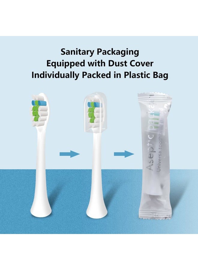 Mullburry 12 Pack Replacement Toothbrush Heads Compatible with fairywill P11 T9 Electric Toothbrush, W Shape Bristle Designed, Soft and Sanitary for Model P11 T9 Toothbrushes (White) - Image 3