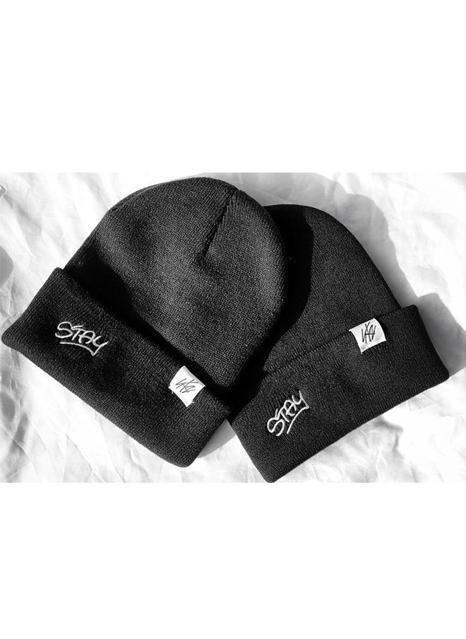 NIBEMINENT Stray Kids Knit Cap Hat For Stay Black  - Image 4