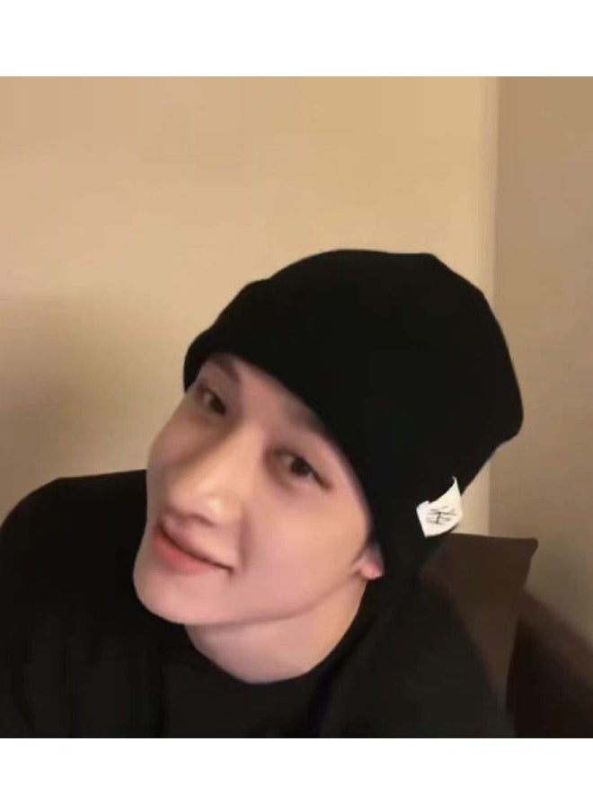 NIBEMINENT Stray Kids Knit Cap Hat For Stay Black  - Image 2