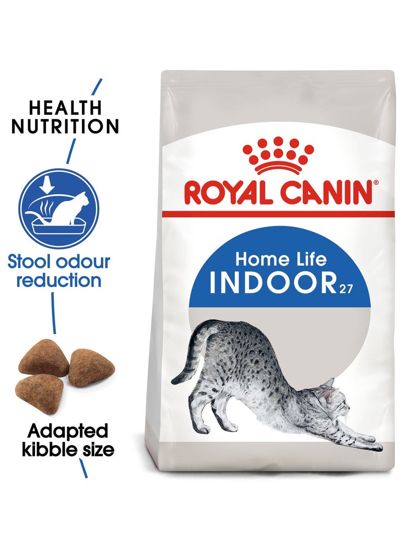 ROYAL CANIN - Royal Canin Indoor 27 Dry Cat Food – Balanced Nutrition for Indoor Adult Cats (400g) - Image 1