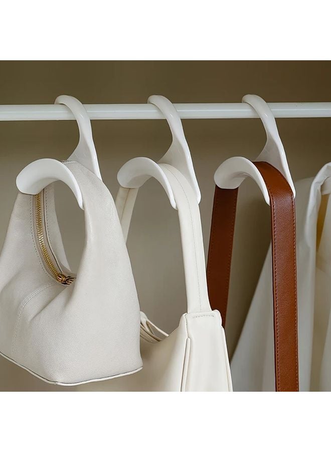 10 قطع من علاقات الحقائب السوداء الثقيلة لتعليق الحقيبة اليدوية، منظف خزانة الملابس، حزام، وشال - Image 2