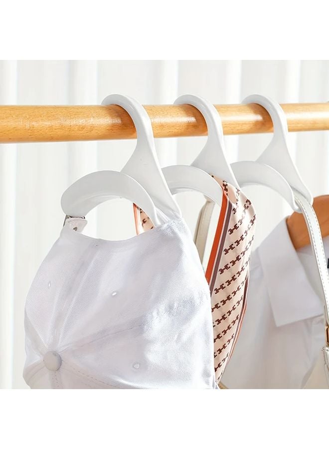 10 قطع من علاقات الحقائب السوداء الثقيلة لتعليق الحقيبة اليدوية، منظف خزانة الملابس، حزام، وشال - Image 3