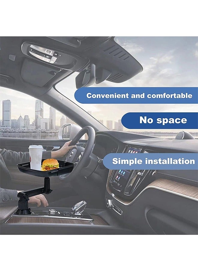 Car cup holder with a detachable rotating food tray in addition /CUP-B01 - Image 3