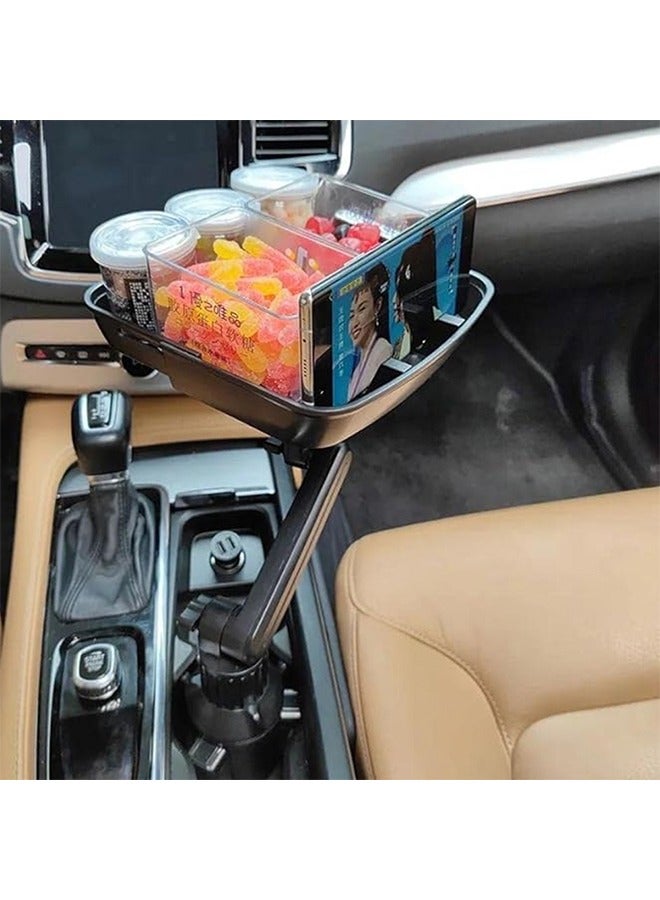 Car cup holder with a detachable rotating food tray in addition /CUP-B01 - Image 2