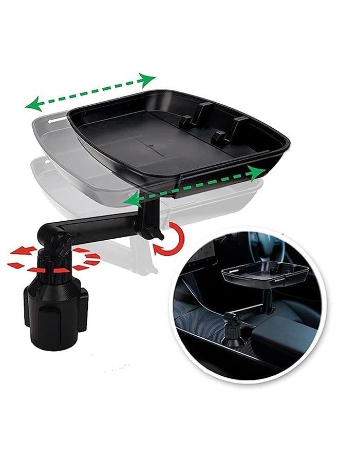 Car cup holder with a detachable rotating food tray in addition /CUP-B01 - Image 5