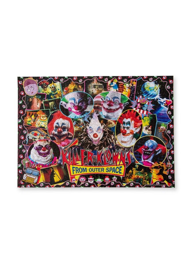Toynk Killer Klowns From Outer Space Kollage B 1000-Piece Jigsaw Puzzle For Adults | 28 X 20 Inches  - Image 1