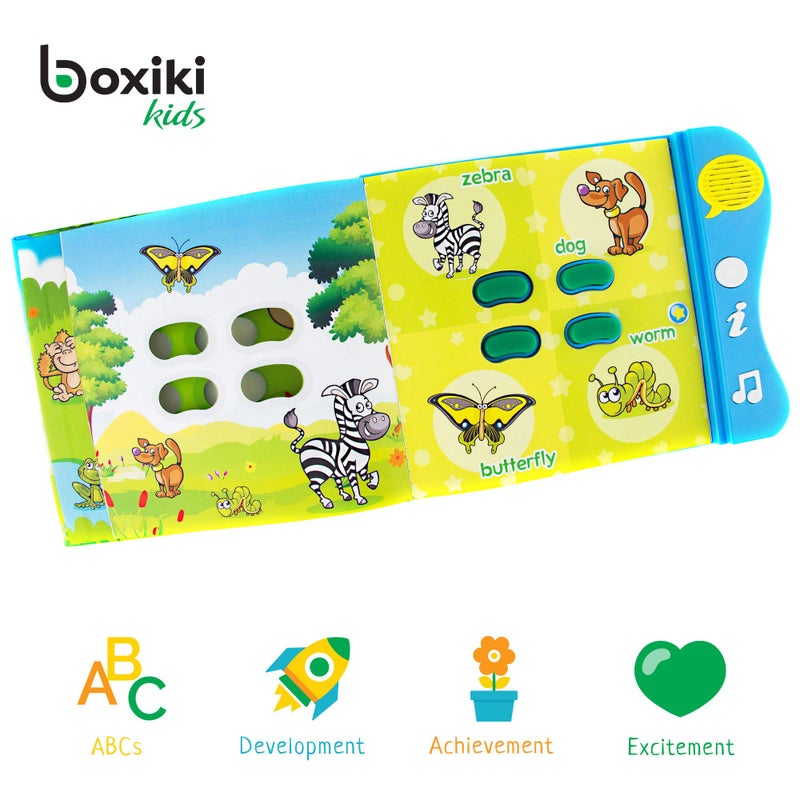 Boxiki kids Animal Sound Book for Toddlers - Interactive Learning Activity Book with Music, Animal Names & Sounds. Educational Toy for Baby & Early Development - Image 3