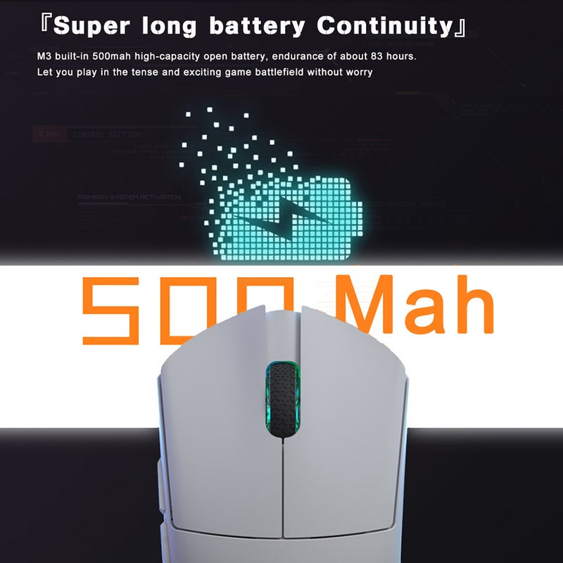 Wireless Slim Mouse: 58g Lightweight Khaki - 3 Connection Options 500mAh Battery 6 Adjustable DPI for Home Office Gaming Entertainment - Image 4