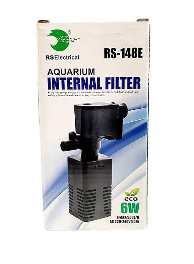 RS Electrical Aquarium Internal Filter – RS-138E (4W) / RS-148E (6W) – Submersible Fish Tank Filter Pump - Image 2