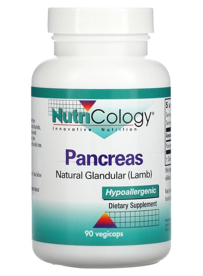Nutricology Pancreas Natural Glandular (Lamb) 90 Vegicaps