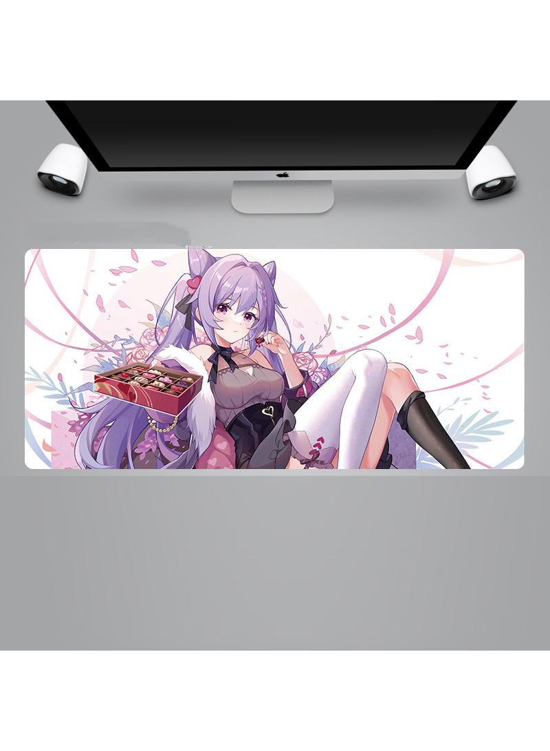 Y&D Genshin Anime Gaming Mouse Pad Extended Large Mat Desk Pad Stitched Edges Mousepad Long Mouse Pad And Non-Slip Rubber Base Mice Pad 900X400X4mm  - Image 1