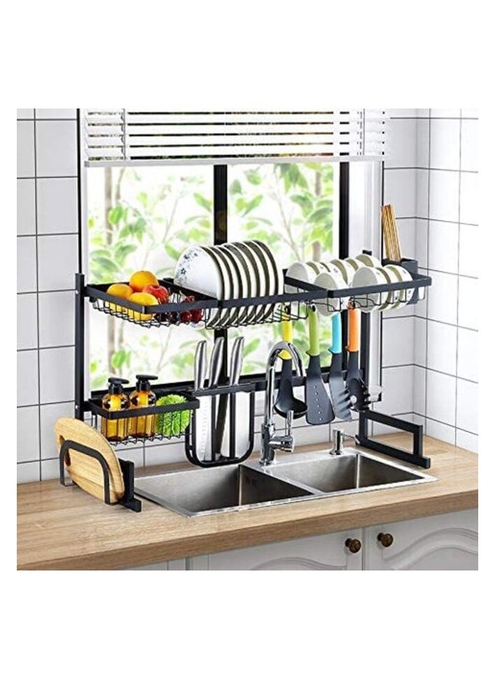 AtrauX Dish Drying Rack over Sink, Kitchen Supplies, Storage Counter Organizer, Utensils Holder, Space saver Shelf Organizer  - Image 1
