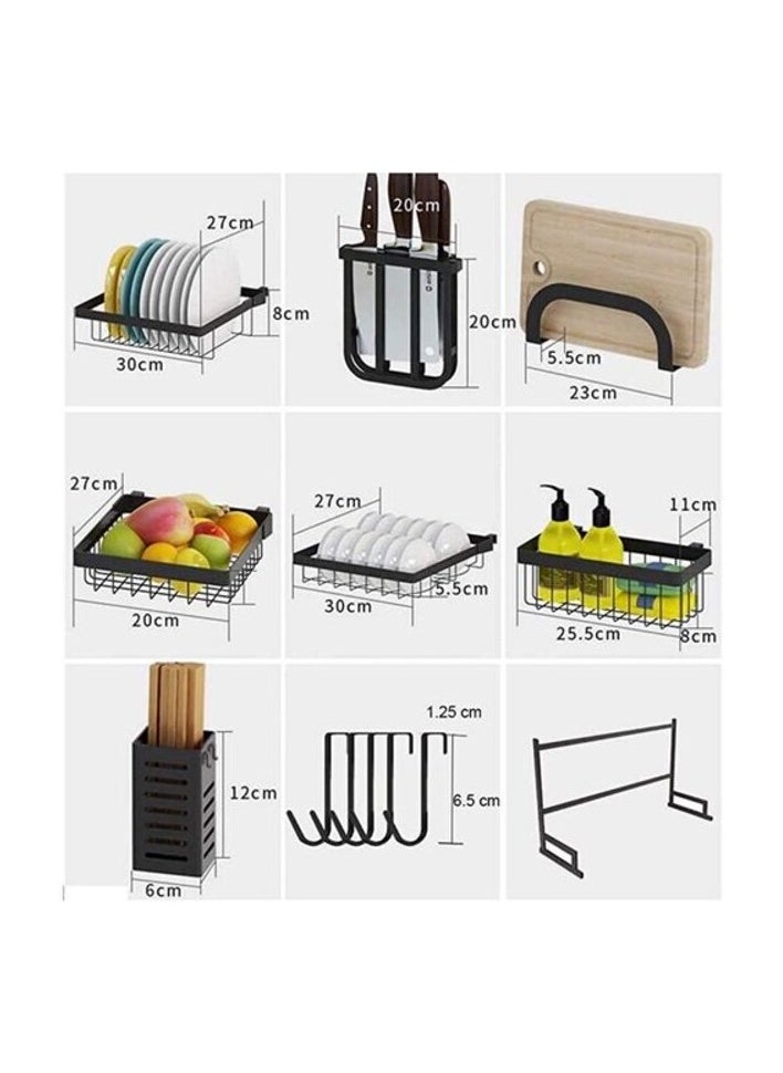 AtrauX Dish Drying Rack over Sink, Kitchen Supplies, Storage Counter Organizer, Utensils Holder, Space saver Shelf Organizer  - Image 3