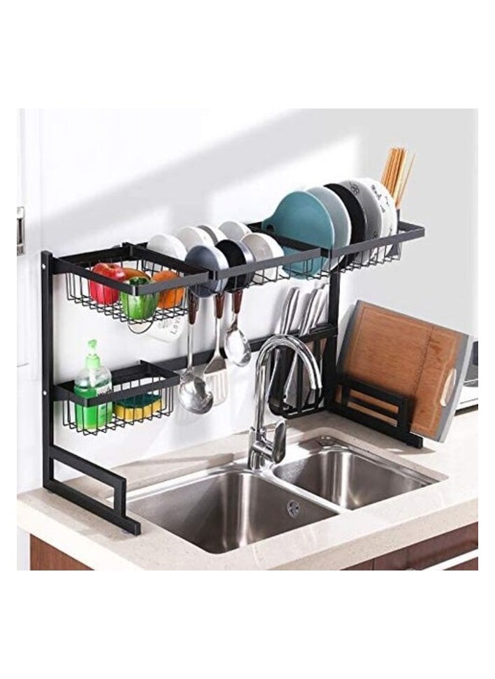 AtrauX Dish Drying Rack over Sink, Kitchen Supplies, Storage Counter Organizer, Utensils Holder, Space saver Shelf Organizer  - Image 5