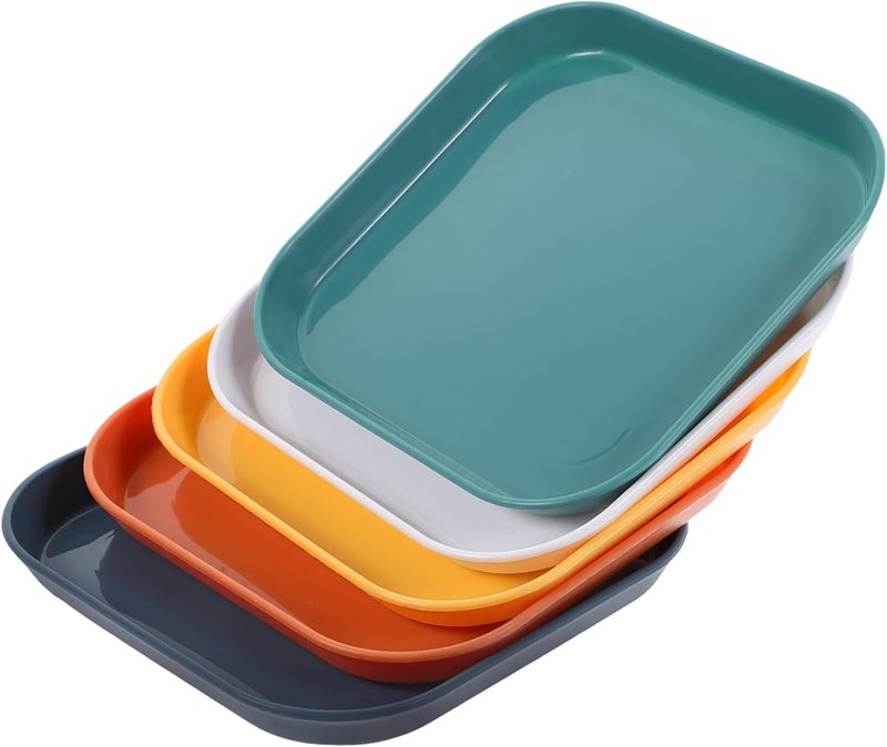 Gatuida 5pcs Cat Feeding Bowl Non- Cat Food Dish Stylish Mixed Color Plates for Kittens and Pets and Lightweight for Food and Snacks - Image 1