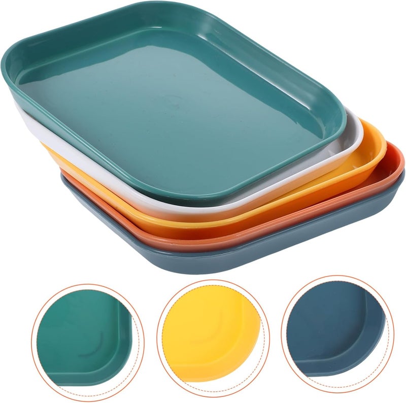 Gatuida 5pcs Cat Feeding Bowl Non- Cat Food Dish Stylish Mixed Color Plates for Kittens and Pets and Lightweight for Food and Snacks - Image 3