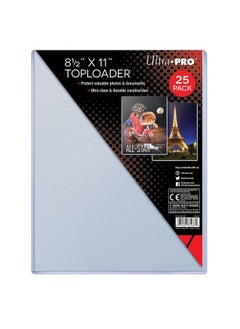 Ultra Pro Clear Toploader 81/2Inches X 11Inches (25Count)  - Image 1