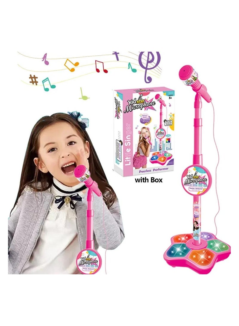 ميكروفون لعبة للأطفال مع قوس ، وتعزيز اتصال MP3 ، الهاتف المحمول ، آلة كاريوكي للأطفال ، هدايا عيد ميلاد للفتيات والفتيان - Image 1