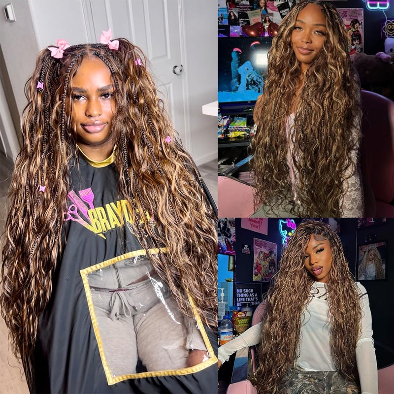 Y WIGS YWIGS Body Wave Bulk Human Hair for Braiding Human Braiding Hair for Boho Braids 50G No Weft Virgin Human Hair #4/30 18inch - Image 5