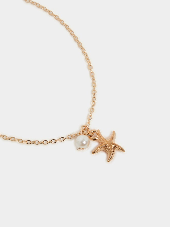 Styli Styli Starfish and Faux Pearl Charm anklet  - Image 3
