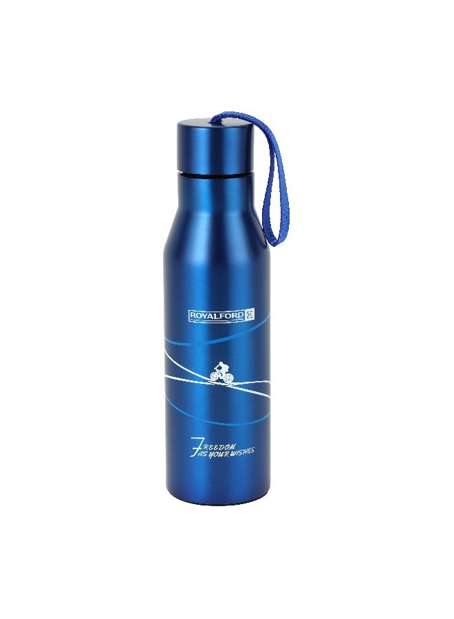 Royalford 720 Ml/24Oz Double Wall Stainless Steel Vacuum Bottle, Ss 304 Inner Pot, Hot, Cold, Multi Color, Assorted Color, 7.8 X 26.8 Cm - Image 1