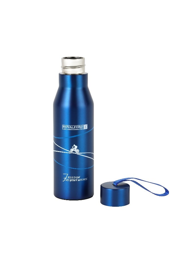 Royalford 720 Ml/24Oz Double Wall Stainless Steel Vacuum Bottle, Ss 304 Inner Pot, Hot, Cold, Multi Color, Assorted Color, 7.8 X 26.8 Cm - Image 3