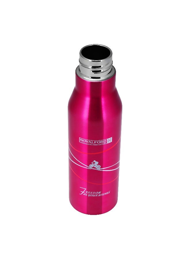 Royalford 720 Ml/24Oz Double Wall Stainless Steel Vacuum Bottle, Ss 304 Inner Pot, Hot, Cold, Multi Color, Assorted Color, 7.8 X 26.8 Cm - Image 5