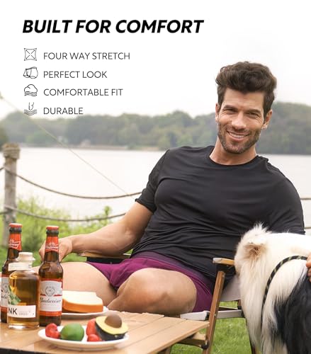 DAVID ARCHY دايفيد آرتشي ملابس داخلية للرجال من مودال فائق النعومة مع دعم الجيب، شورتات مريحة، مقاومة للرطوبة، 4 عبوات (S، أسود) - Image 4