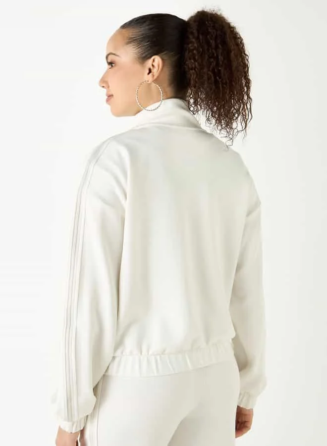 Kappa Kappa Logo Detail Sweatshirt with Long Sleeves and Pockets