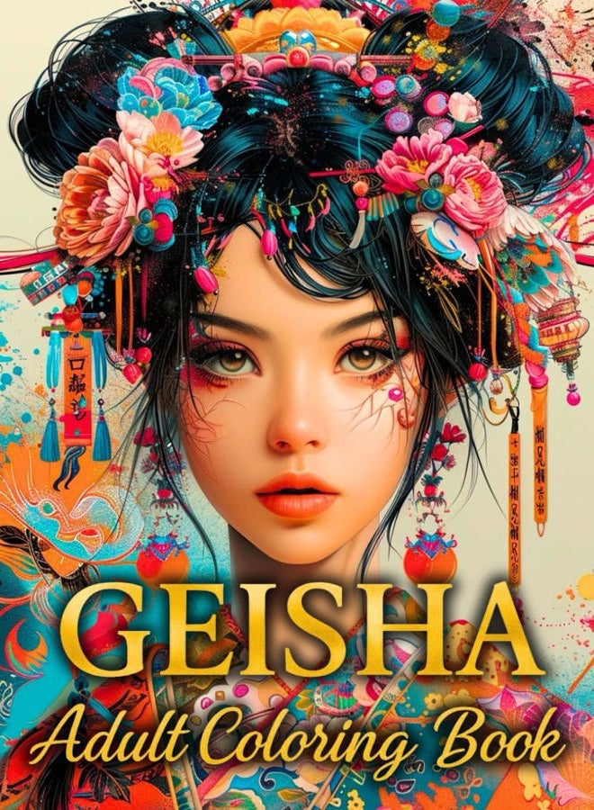 Geisha Coloring Book: Traditional Japanese Culture for Adults