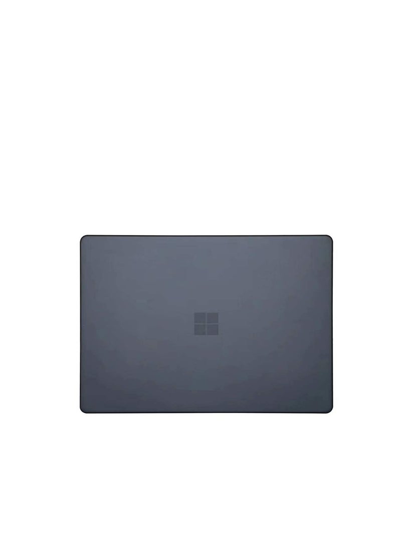 حافظة صلبة رفيعة لجهاز Microsoft Surface Laptop Go مقاس 12.4 بوصة (إصدار 2020) / Surface Laptop Go 2 (إصدار 2022)، غطاء لجهاز الكمبيوتر المحمول Go مقاس 12.4 بوصة - أسود