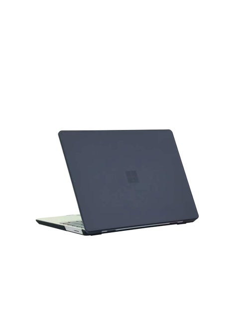 حافظة صلبة رفيعة لجهاز Microsoft Surface Laptop Go مقاس 12.4 بوصة (إصدار 2020) / Surface Laptop Go 2 (إصدار 2022)، غطاء لجهاز الكمبيوتر المحمول Go مقاس 12.4 بوصة - أسود