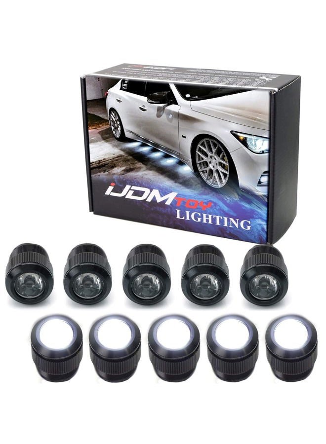 iJDMTOY Xenon White 30W High Power Flexible LED Lighting Kit For Daytime Running Lights or Under Car Puddle Lights - Image 1