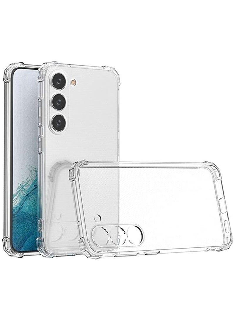 انبلاك جراب خلفي شفاف للغاية مع حماية للكاميرا لموبايل سامسونج جالاكسي S23 بلس - شفاف - Image 1