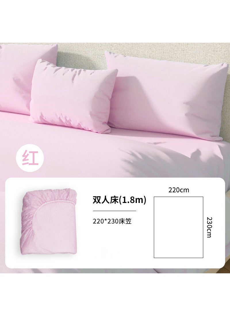 Disposable Bedding Set for Travel and Hotels [pink] double fitted sheet independent bag
