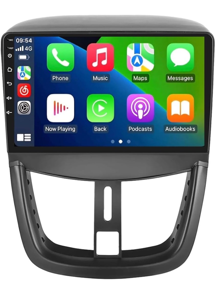 Android Car Stereo for Peugeot 207 2006-2015 2GB RAM 32GB ROM Support Carplay, M-Link Wi-Fi BT, Radio GPS, 9 Inch IPS Touch Screen with AHD Camera Included