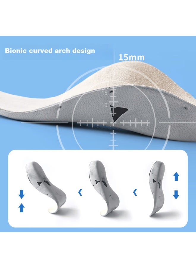 Footoppo Children's Flat Foot Insoles Arch Support Pads Flat Feet Bowleg Correction Orthopedic Insoles - Image 3