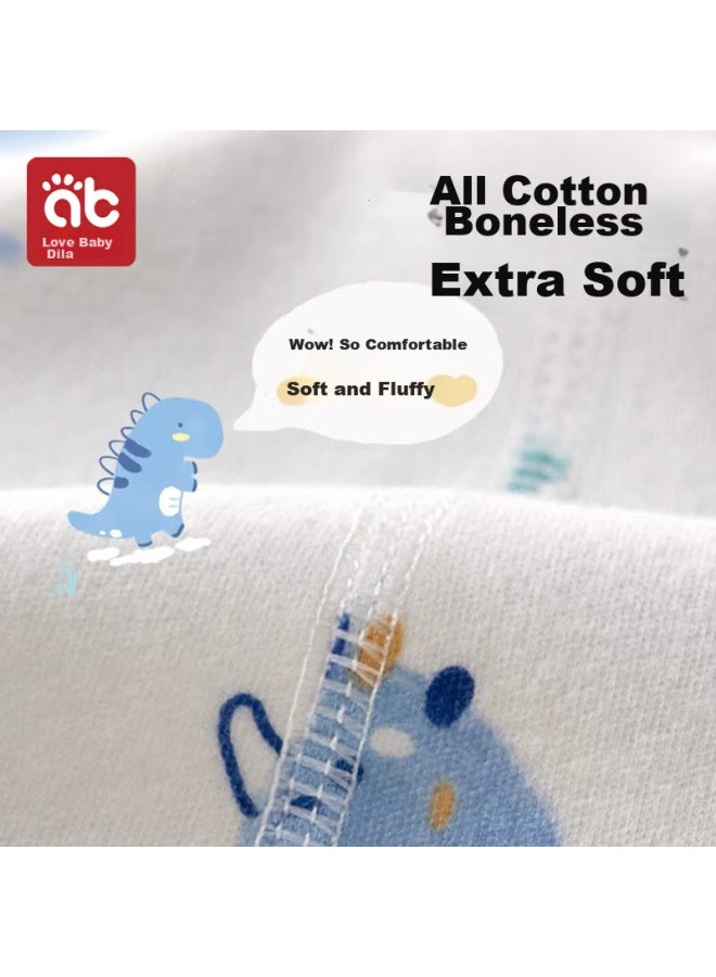 AIBEDILA Aibeidila Newborn Baby Half-back Shirt, Pure Cotton Class A Top, Long-sleeve Baby Clothes For 0-3 Months, Belly Protection Shirt, Size 52 - Image 4