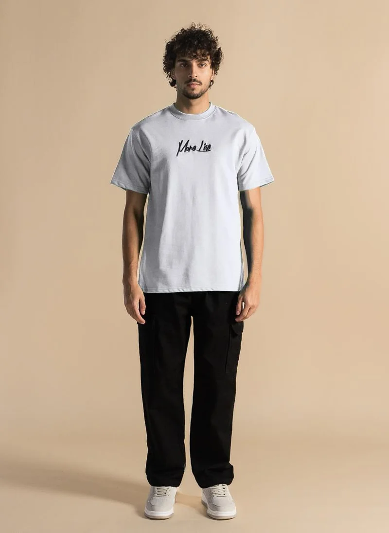 SHAPES DETAIL EMBROIDERED PATCHWORK T-SHIRT