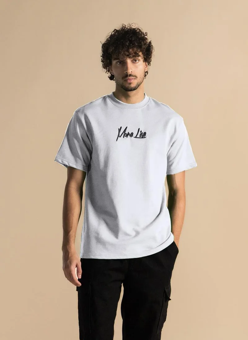 SHAPES DETAIL EMBROIDERED PATCHWORK T-SHIRT