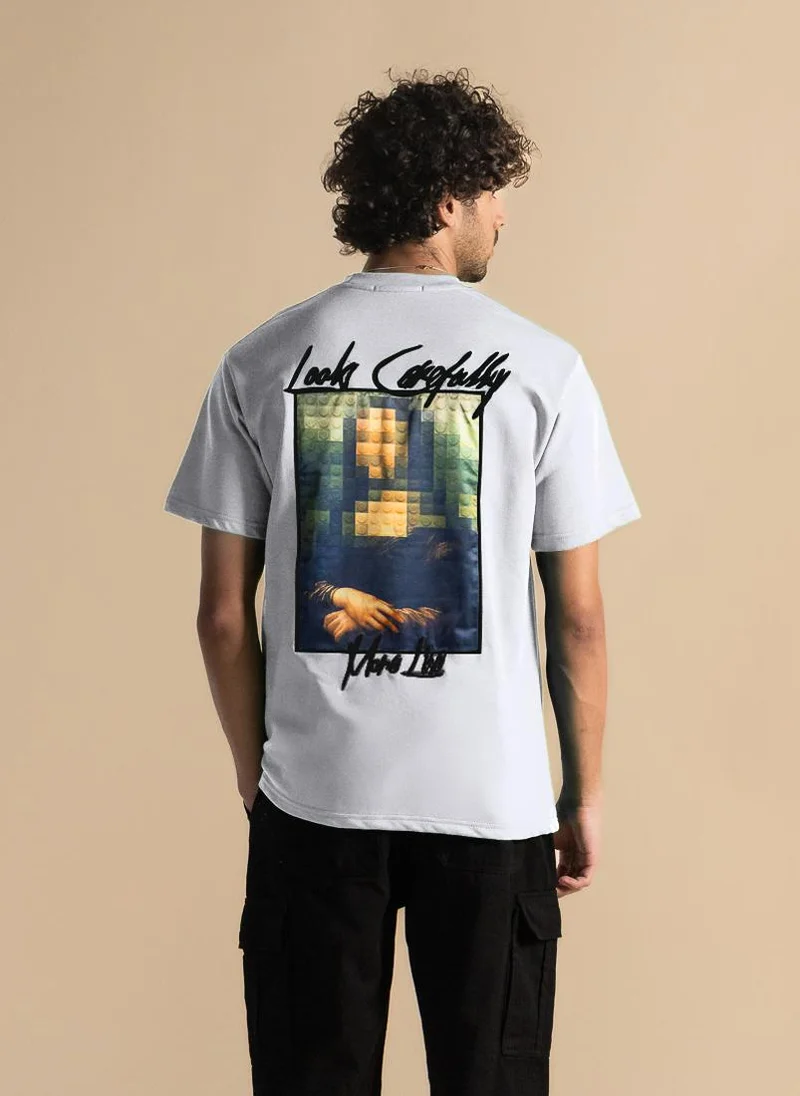 شايبس تيشيرت مطرز بتفاصيل مرقعة