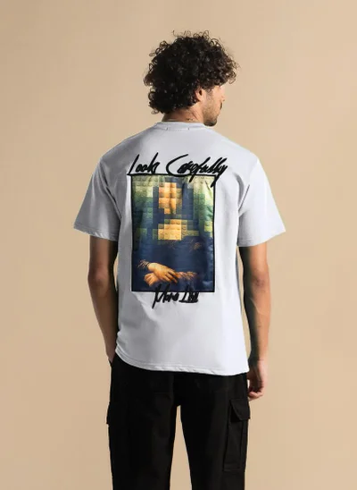 SHAPES DETAIL EMBROIDERED PATCHWORK T-SHIRT