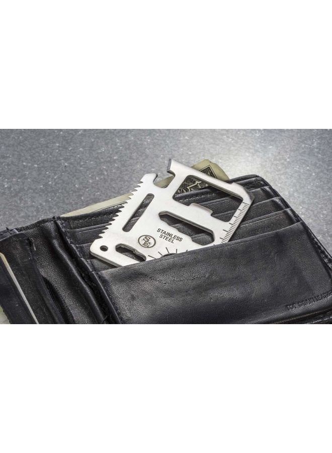 SE 11-Function Stainless Steel Survival Pocket Tool - MT908-1 - Image 4