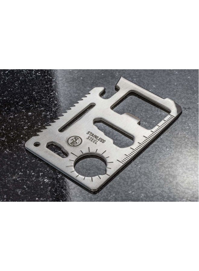 SE 11-Function Stainless Steel Survival Pocket Tool - MT908-1 - Image 2