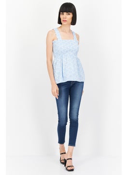 Women Square Neck Sleeveless Allover Print Top, Light Blue - pzsku/Z7A7E72D95EE7FB8B9332Z/45/_/1724351030/38a291c8-8a14-4ce8-a71b-3173be2778f6