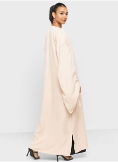 hayas closet Tassels Accent Open Abaya  - Image 2