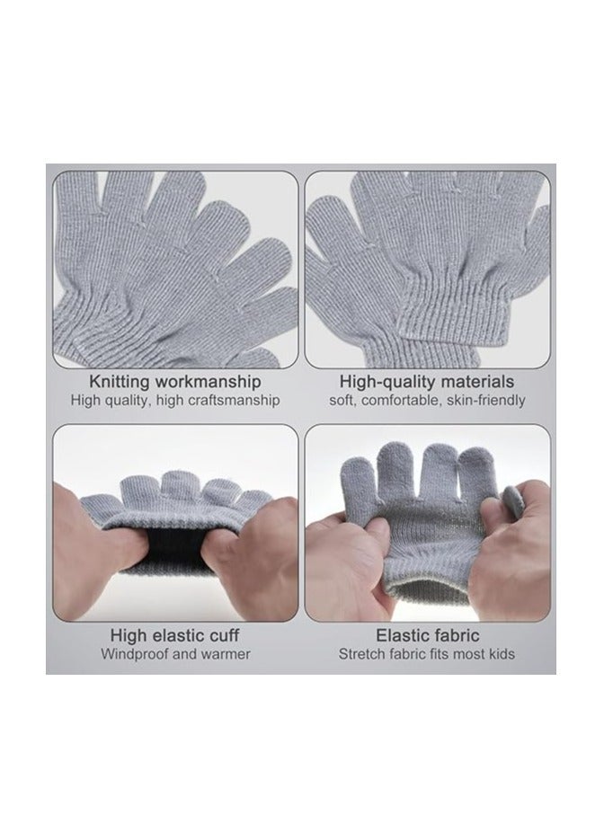 Oasisgalore 3Pcs Kids Winter Beanie Hat Scarf Gloves Set for1-5 Years Boys Girls，Winter Accessories Sets for Children Outdoor  - Image 3