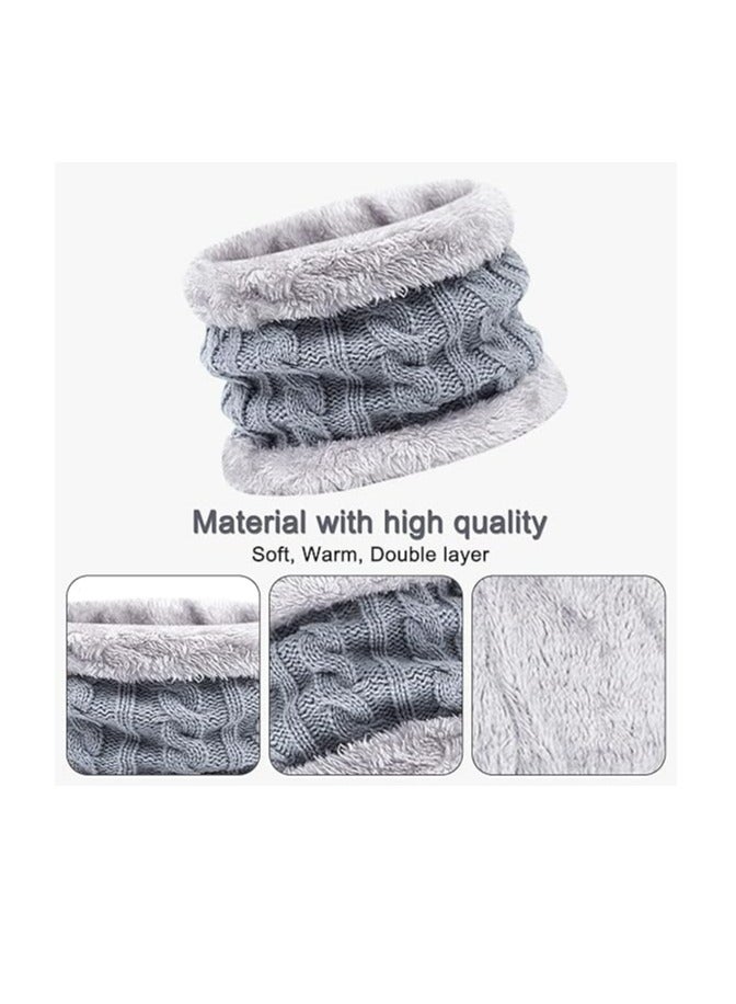 Oasisgalore 3Pcs Kids Winter Beanie Hat Scarf Gloves Set for1-5 Years Boys Girls，Winter Accessories Sets for Children Outdoor  - Image 4