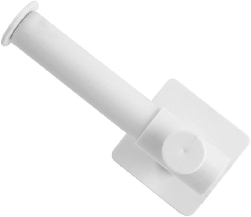 IMIKEYA L-Shaped Retractable Wall Hook White, Punch-Free Nailless Utility Hanging Hook for Scrunchie Storage, Adhesive Mount Organizer for Home and Bathroom Use, - Image 1