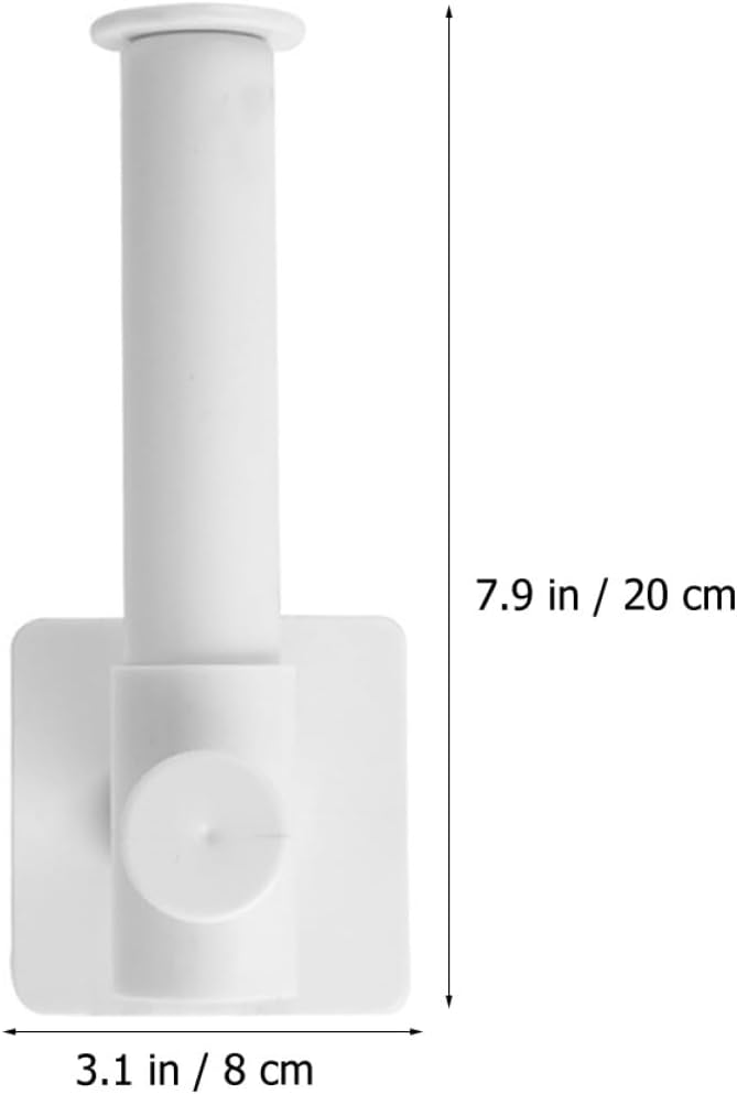 IMIKEYA L-Shaped Retractable Wall Hook White, Punch-Free Nailless Utility Hanging Hook for Scrunchie Storage, Adhesive Mount Organizer for Home and Bathroom Use, - Image 2